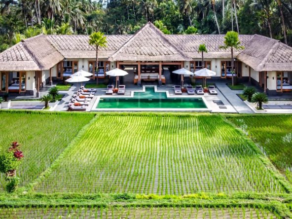 Drone View Villa Jepun Ubud Bali