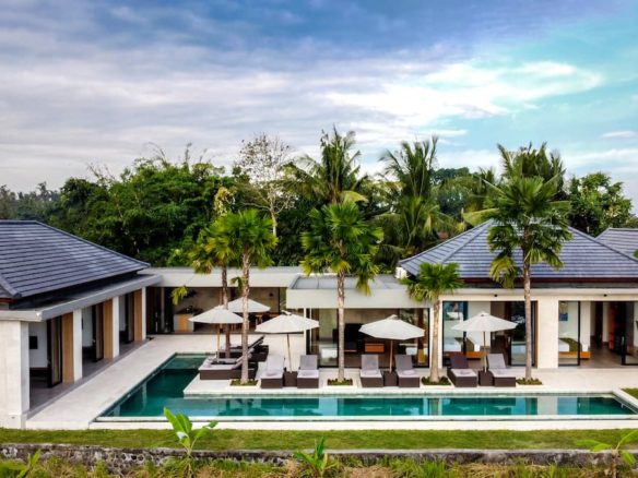 Drone View Villa Yallan Ubud Bali