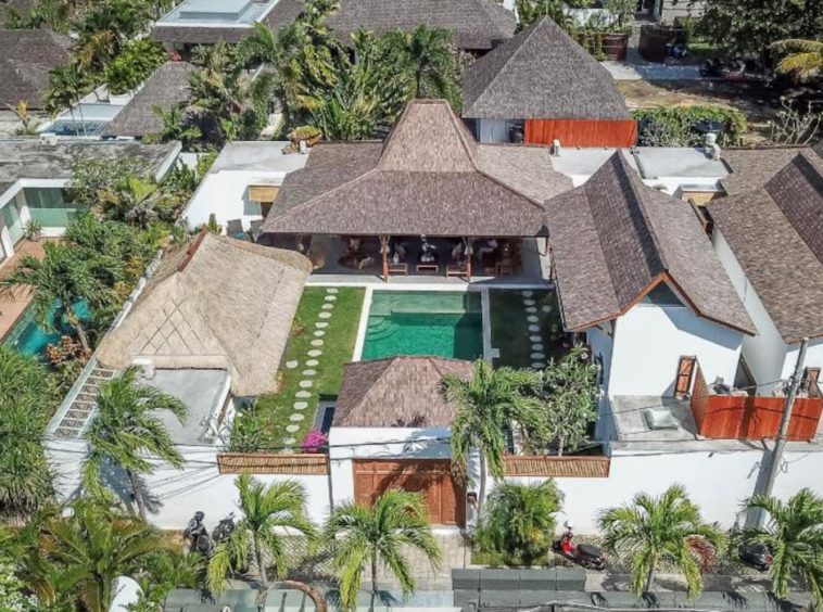 Drone View Villa Kiu Seminyak