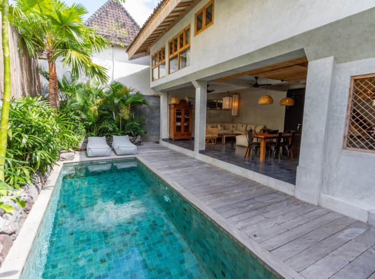 Pool and Outdoor Space of Villa Palm Jari 2 Canggu Villas