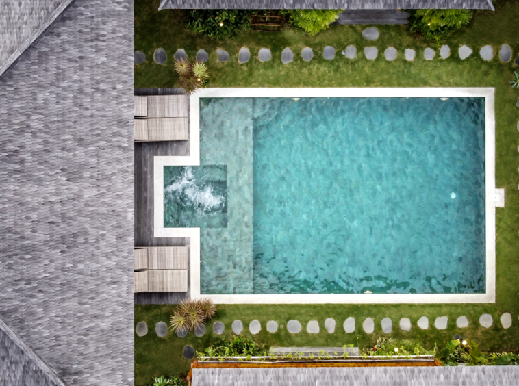 Drone View Villa Nabi Seminyak Bali
