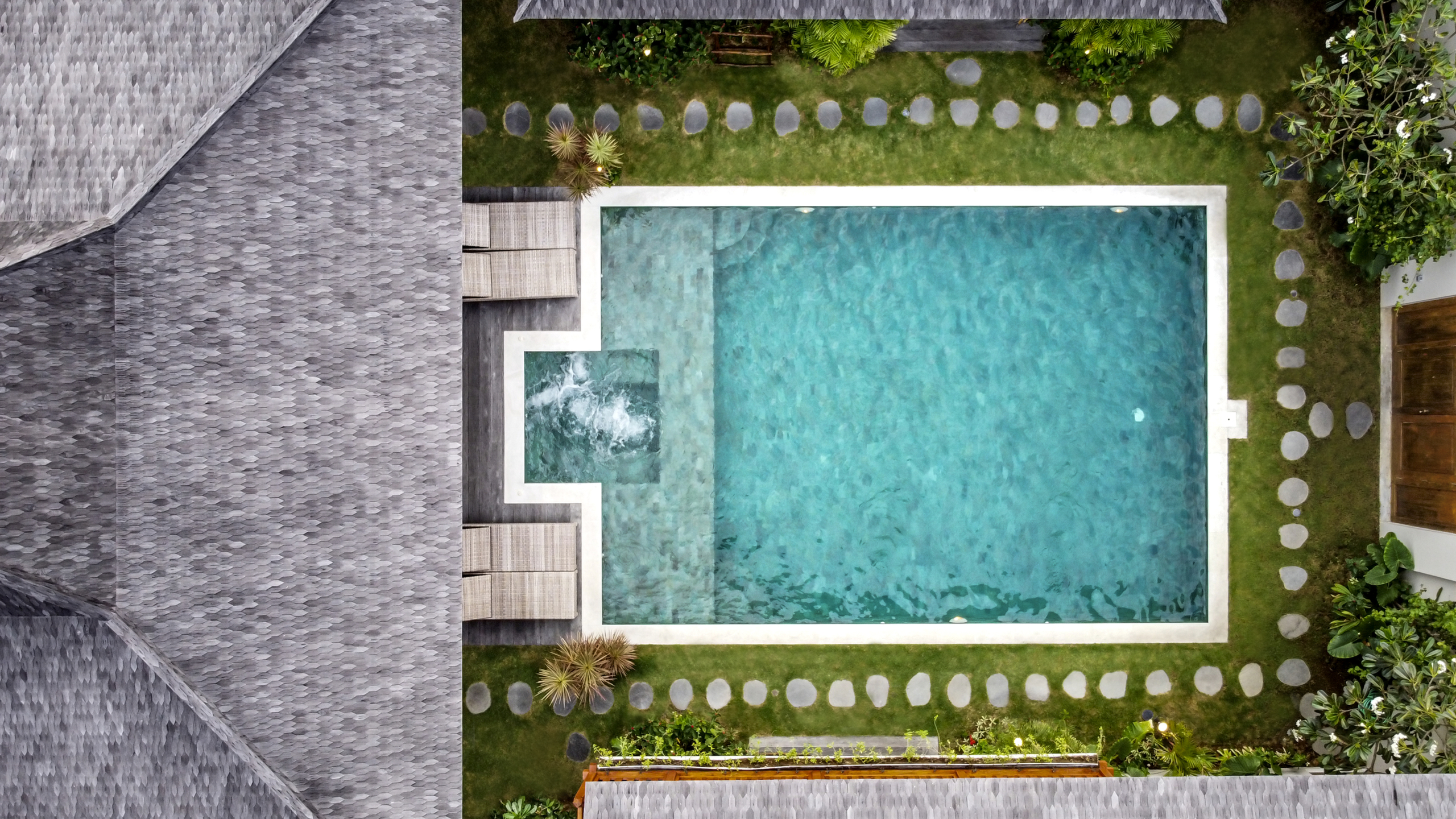 Drone View Villa Nabi Seminyak Bali