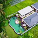 Drone View Villa Tavisha Ubud Bali