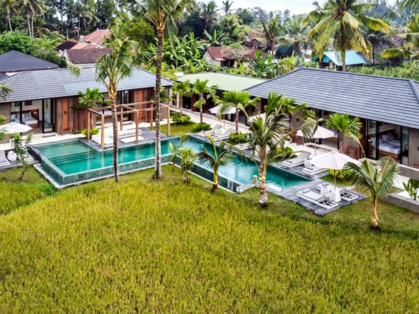 Drone View Villa Florentine Ubud