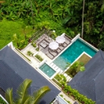 Drone View Villa La Jungle Ubud Bali