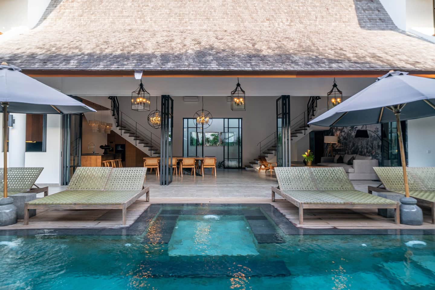 Villa Nusantara Pool and Living room