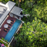 Drone View Villa Bergembiralah Ubud Bali