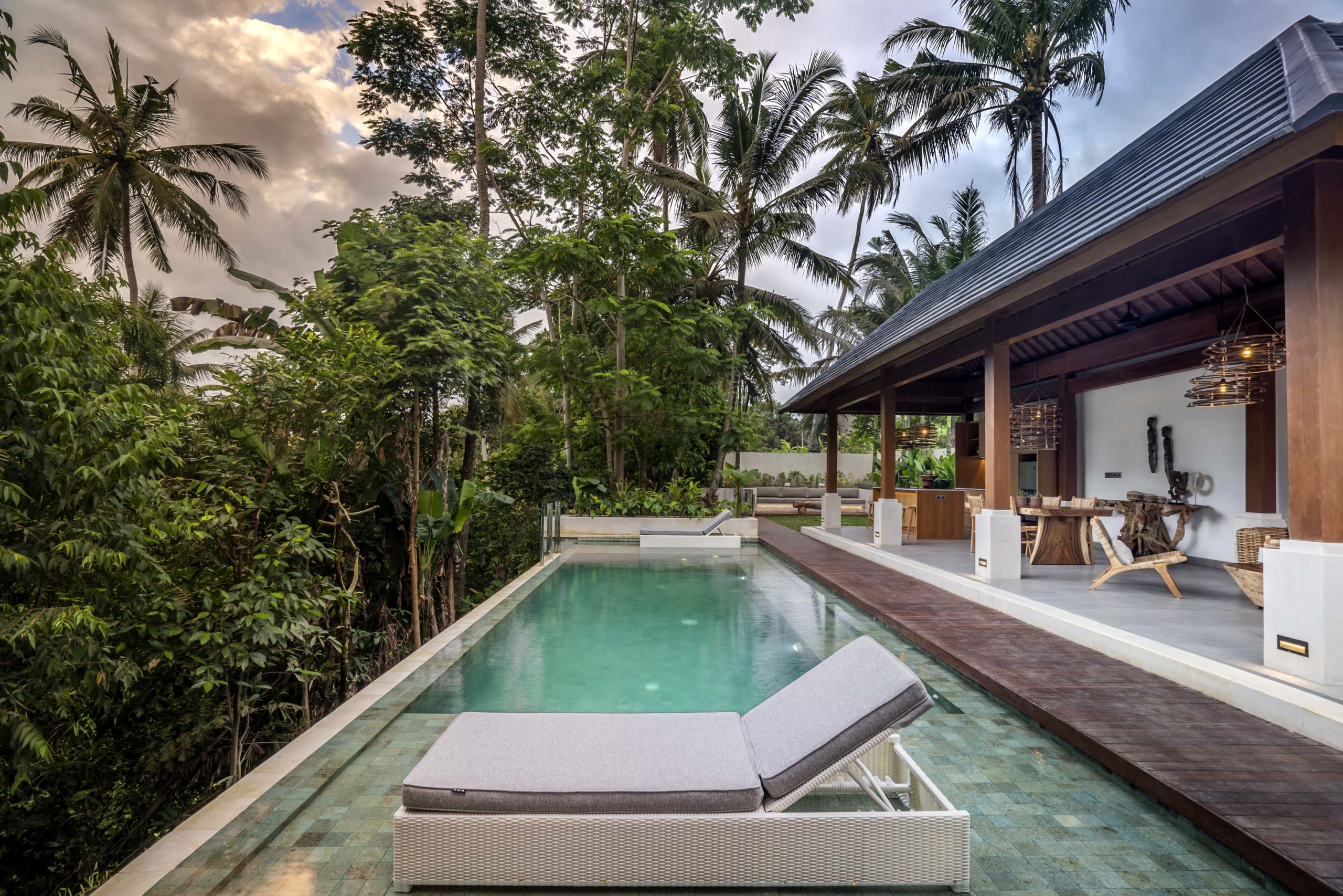 Pool with Sundeck Villa Delang Ubud