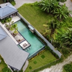 Drone View Villa Lembah Giri Ubud Bali