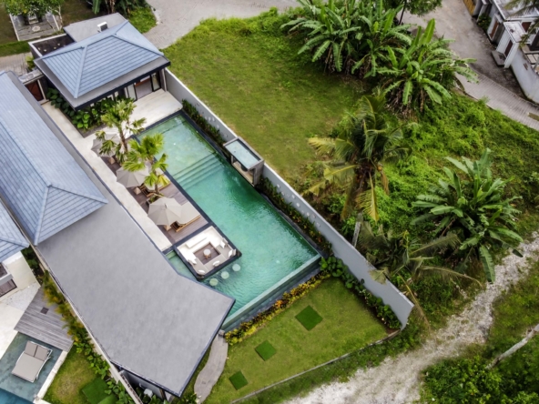 Drone View Villa Lembah Giri Ubud Bali