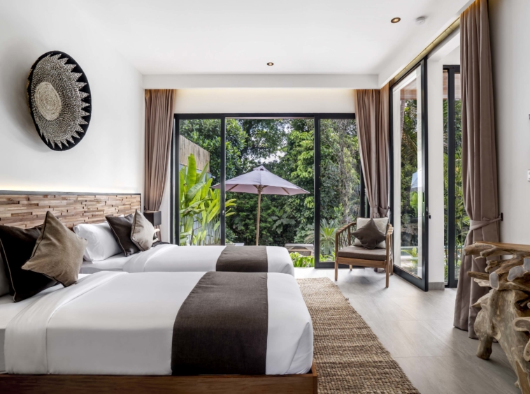 Twin Bed Villa Delang Ubud Bali