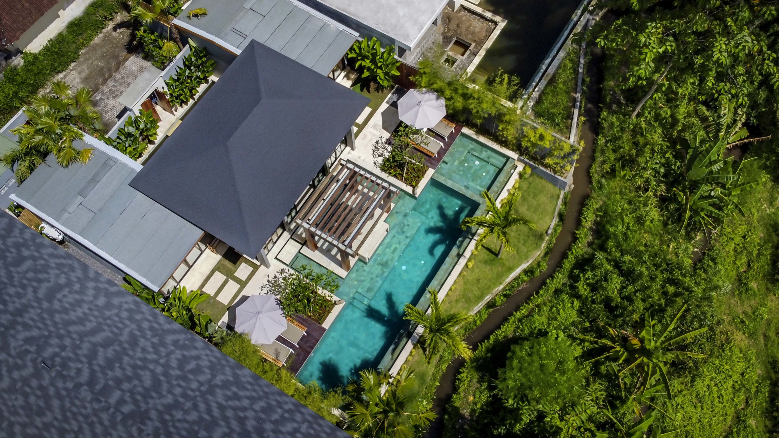 Drone View Villa Naya Ubud Bali