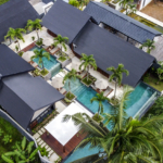 Drone View Villa Shanti Sawah Ubud