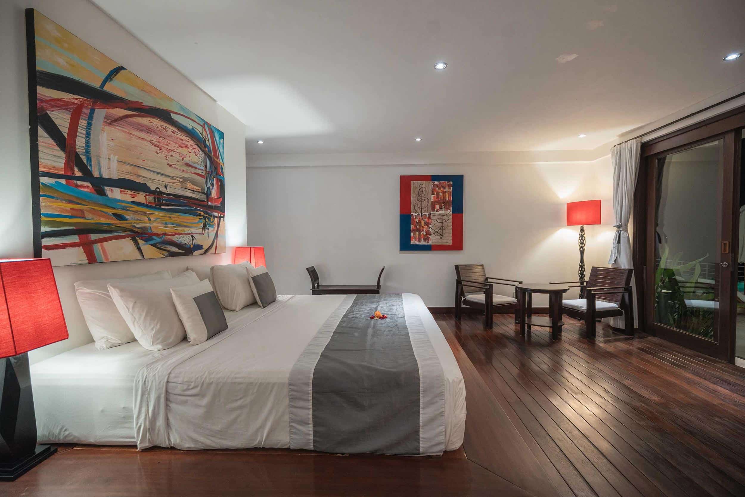 Candidasa Villa Blanca - Bedroom Night