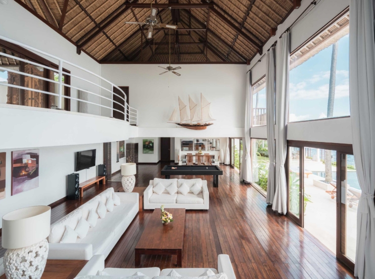 Candidasa Villa Blanca- Living Room Area