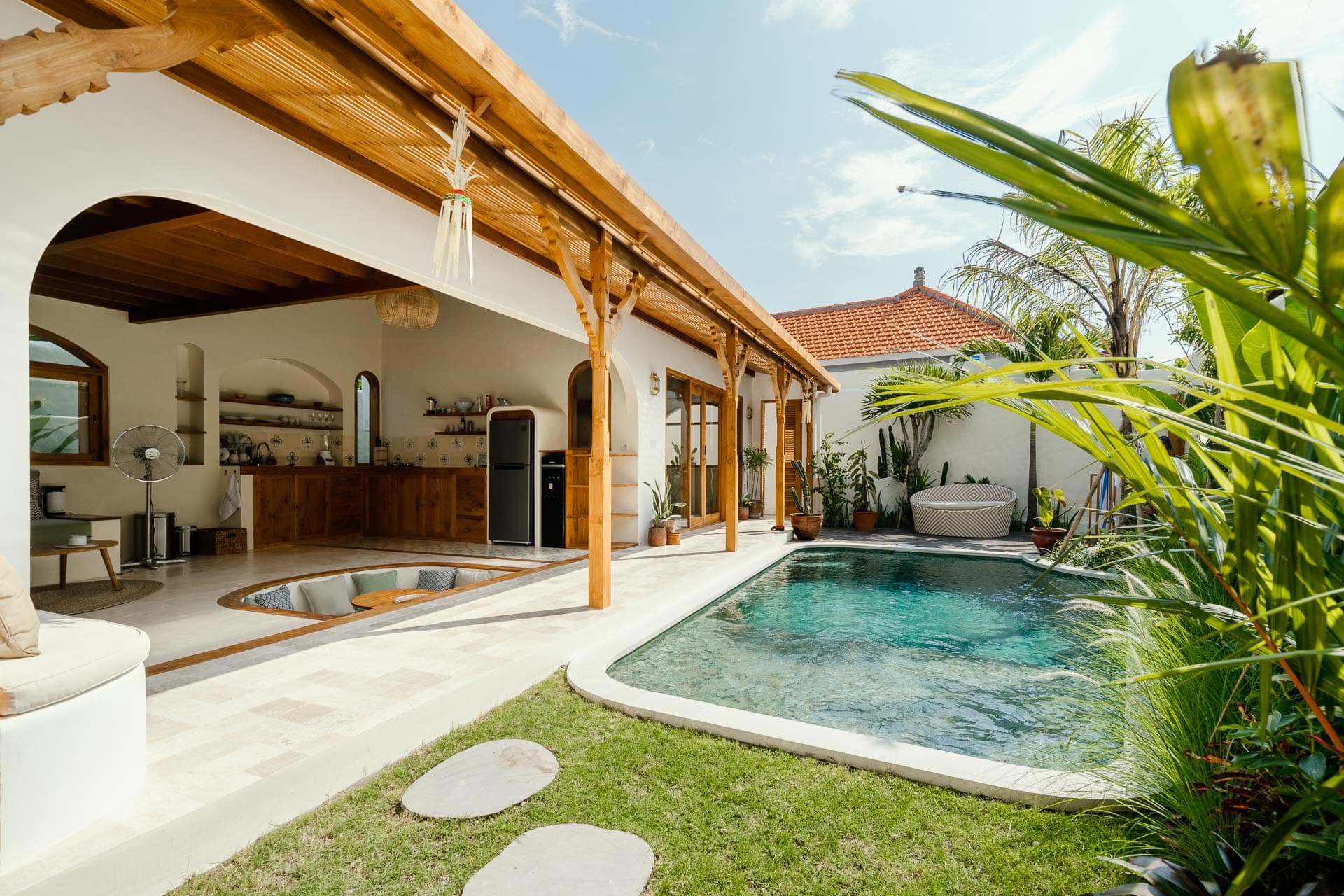 Pool with Sunken Villa Canggutopia 2