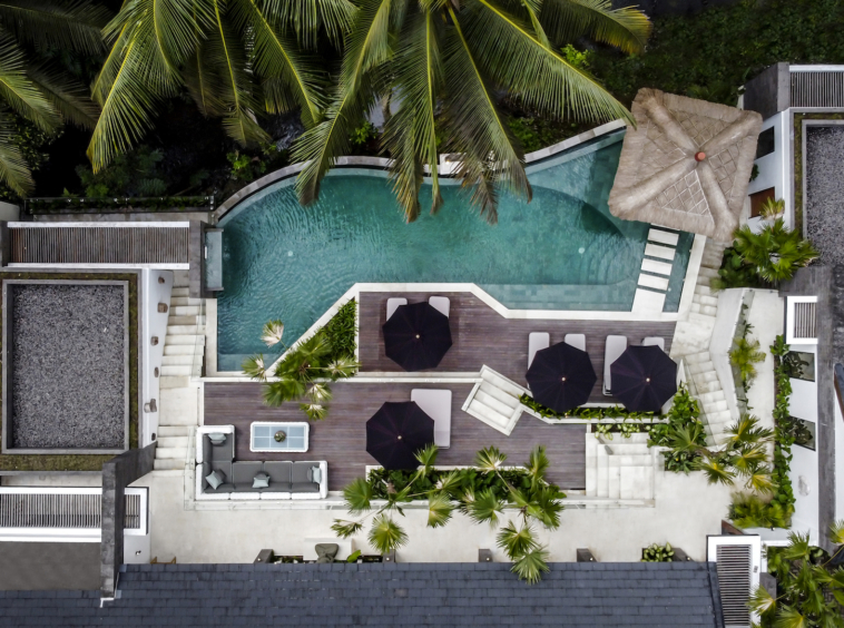 Drone View Villa Damai Ubud