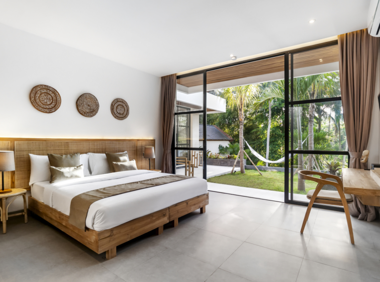 Jungle view bedroom of Plumeria Villa Ubud Bali