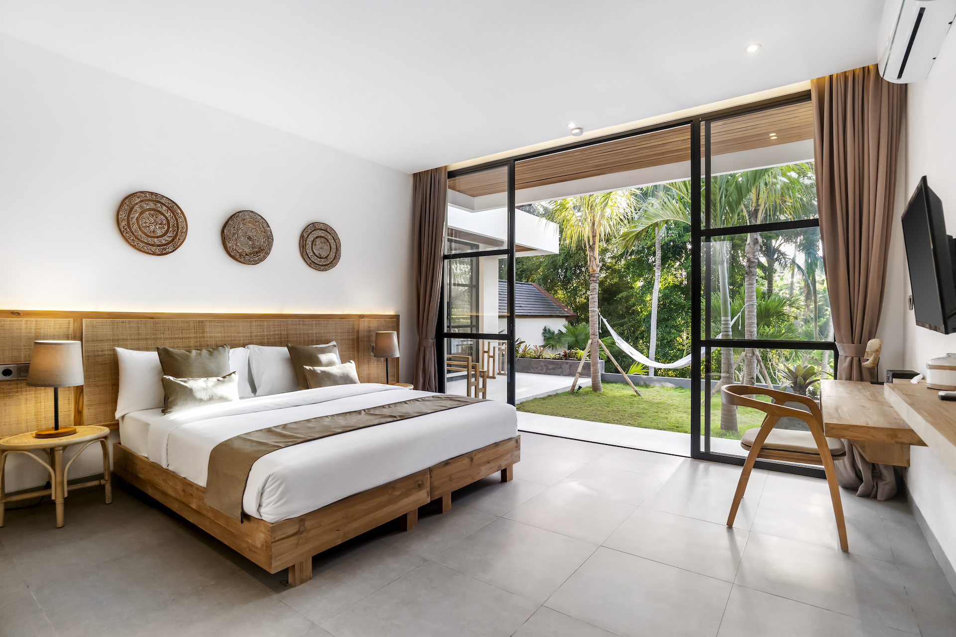 Jungle view bedroom of Plumeria Villa Ubud Bali