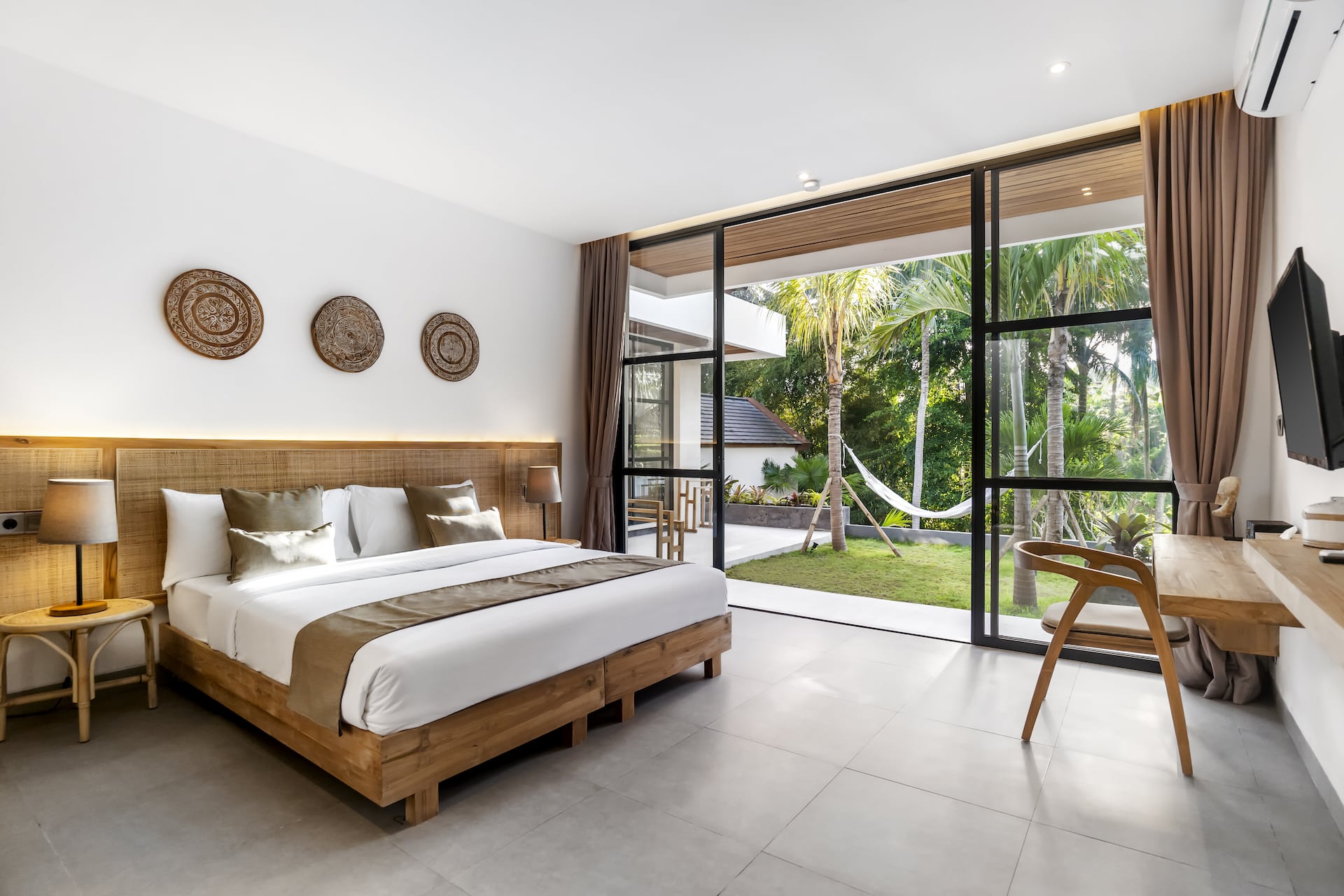 Jungle view bedroom of Plumeria Villa Ubud Bali