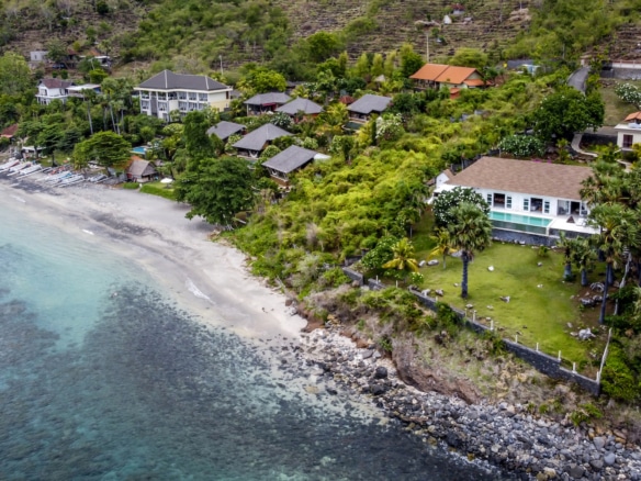 Drone View Villa Eden Rock Amed Bali