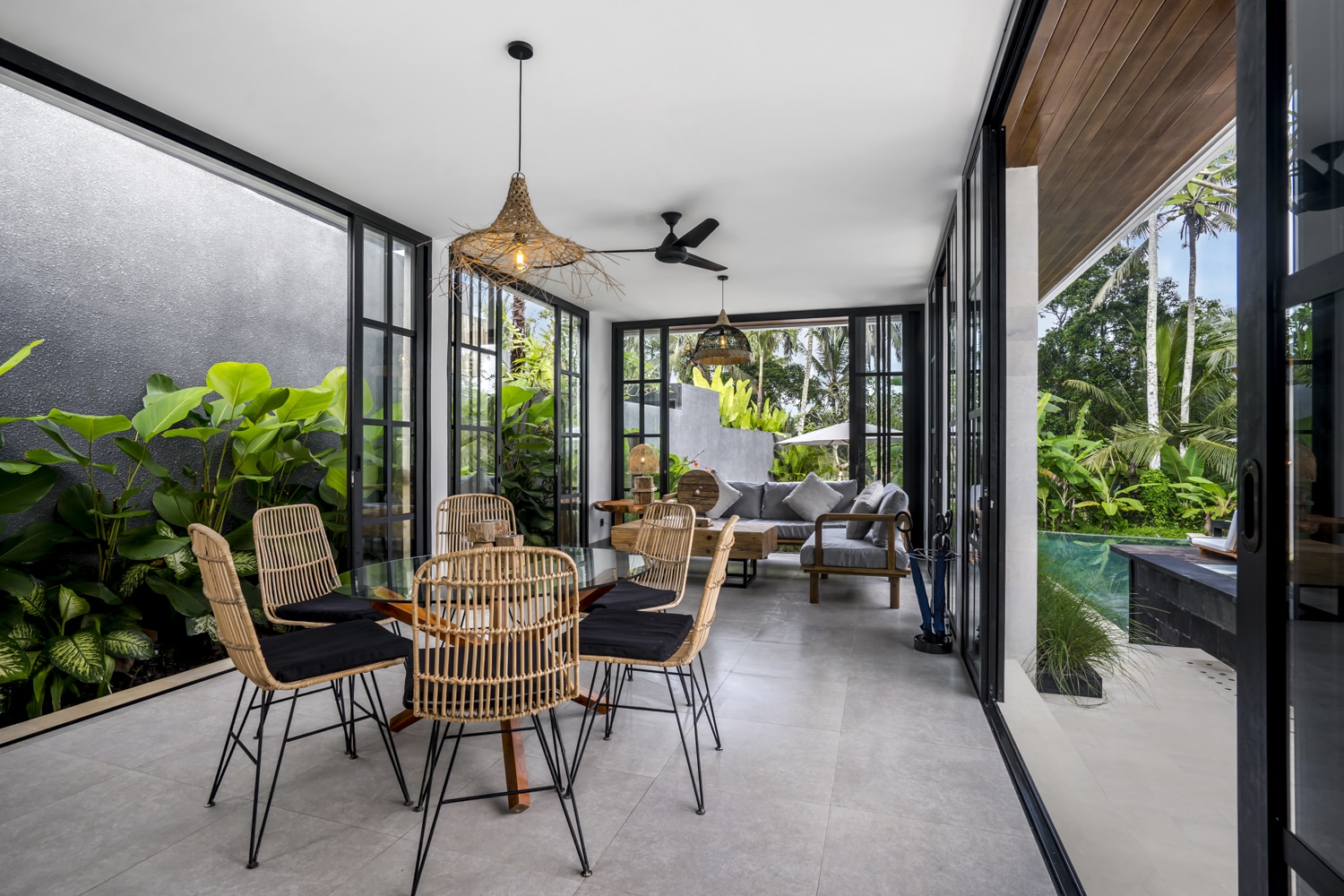 Living Area at Villa Hammock Ubud Bali