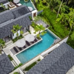 Drone View Villa Jump Ubud Bali