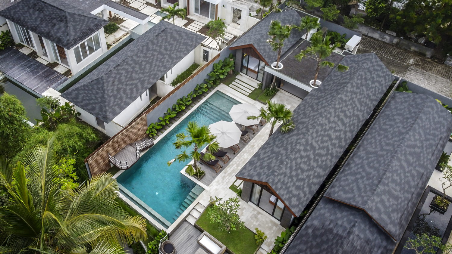 Drone View Villa Jump Ubud Bali