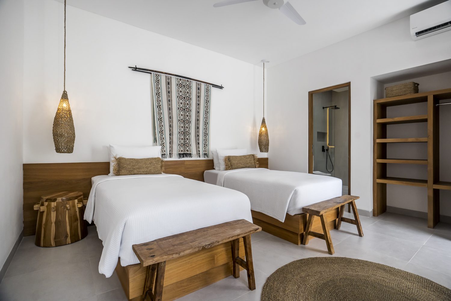 Bingin Villa Oasi 1 twin beds