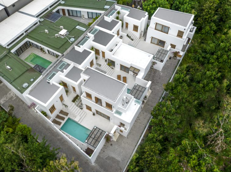 Bingin Villa Oasi drone-shot jungle