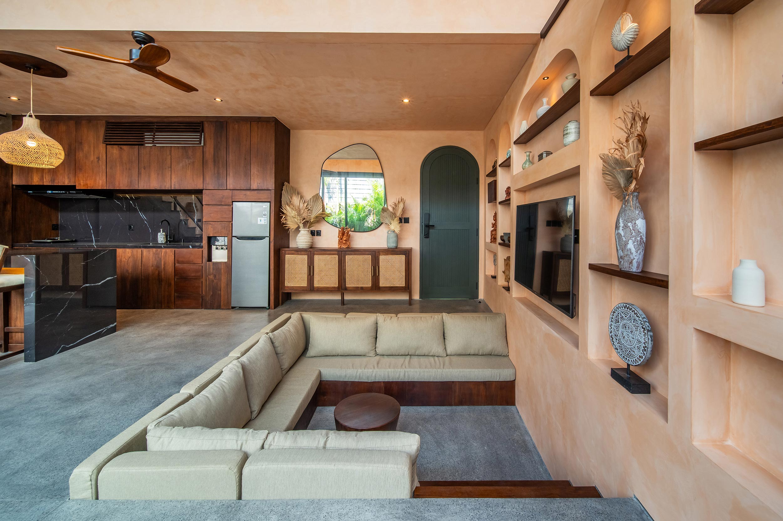 The Mystik Lofts Serenity- Living Room