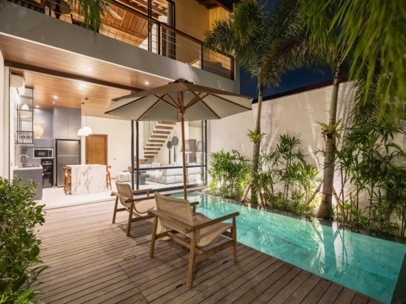 Canggu Rocca Bella Loft 4 - Pool Night